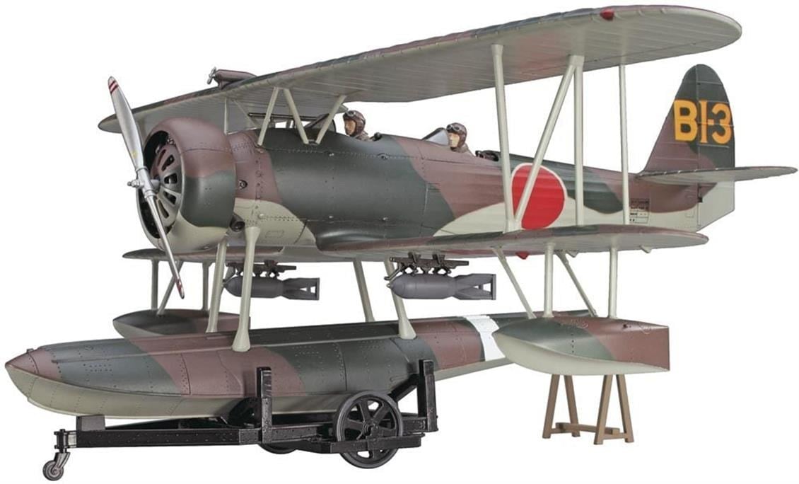 Hasegawa JT97 19197 1/48 Ölçek, Nakajima E8N1 Type 95, Keşif Uçağı Plastik Model Kiti