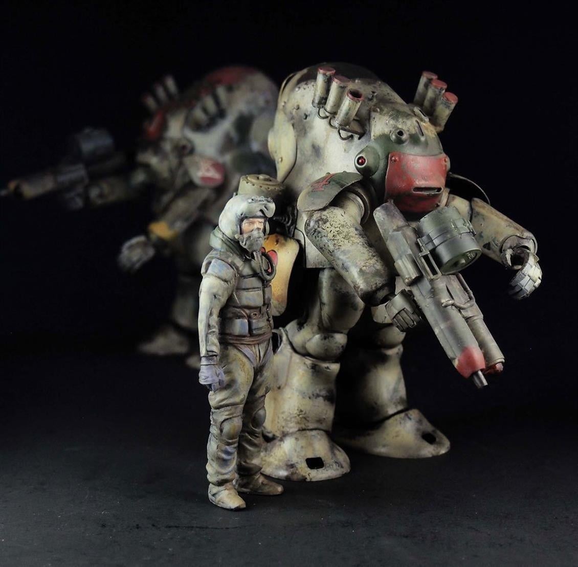 Hasegawa MK07 64007 1/20 Ölçek, Robot Battle V Type Mk44 Ammoknights, Maschinen Krieger Serisi, Bilim Kurgu Plastik Model Kiti