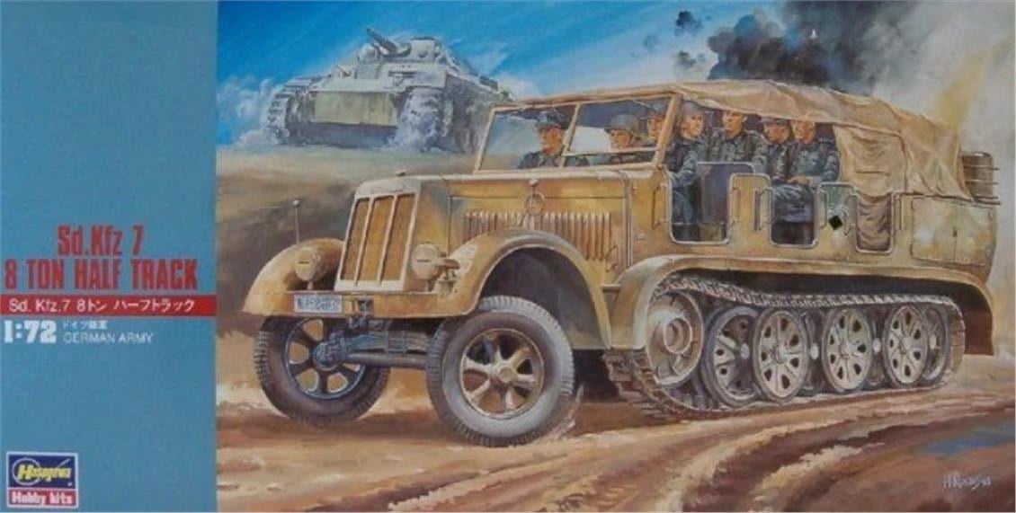 Hasegawa MT11 31111 1/72 Ölçek, Sd.Kfz 7 8 Ton Yarı Paletli Araç, Plastik Model Kiti