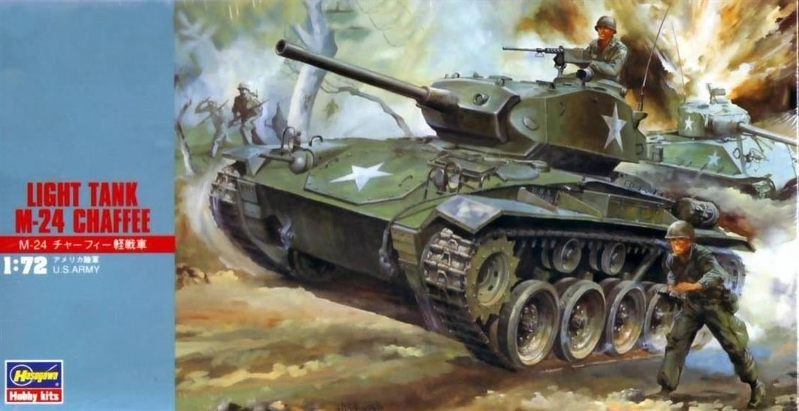 Hasegawa MT19 31119 1/72 Ölçek, M24 Chaffee Light Tankı, Plastik Model Kiti