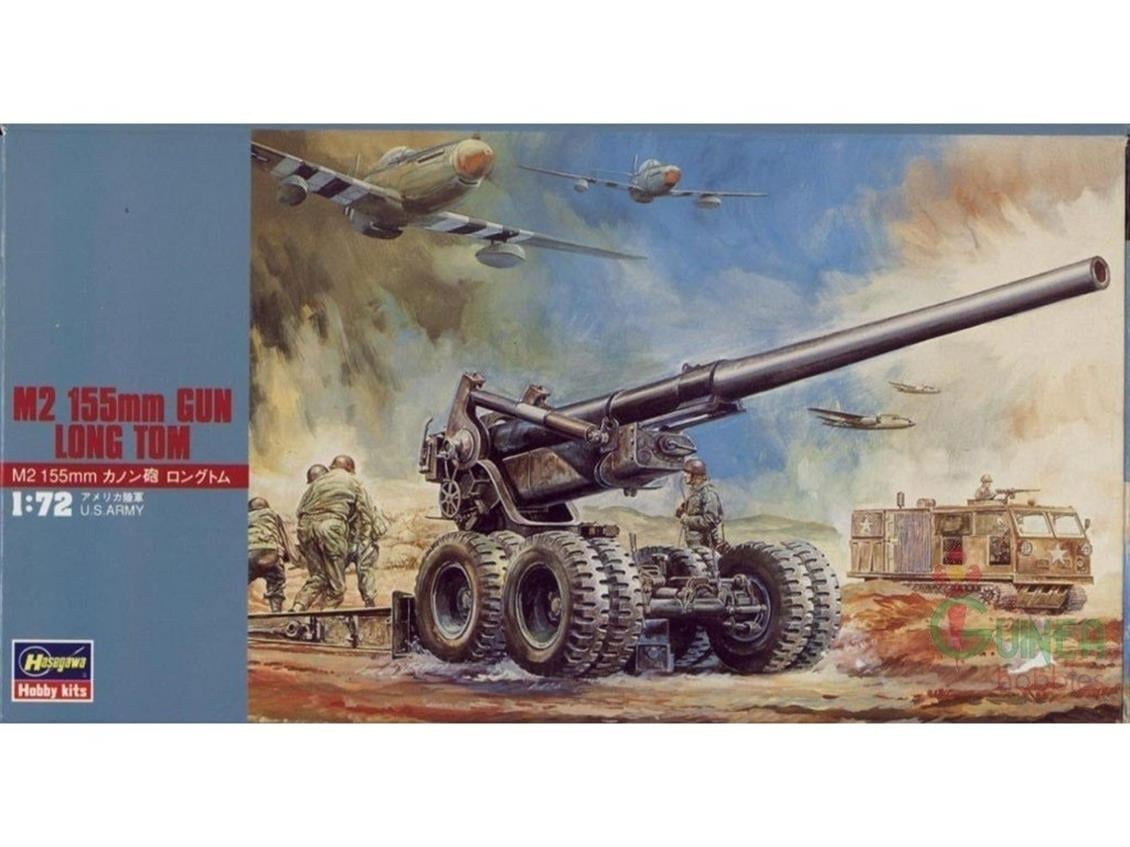 Hasegawa MT2 31102 1/72 Ölçek, M2 155 mm Topu, Plastik Model Kiti