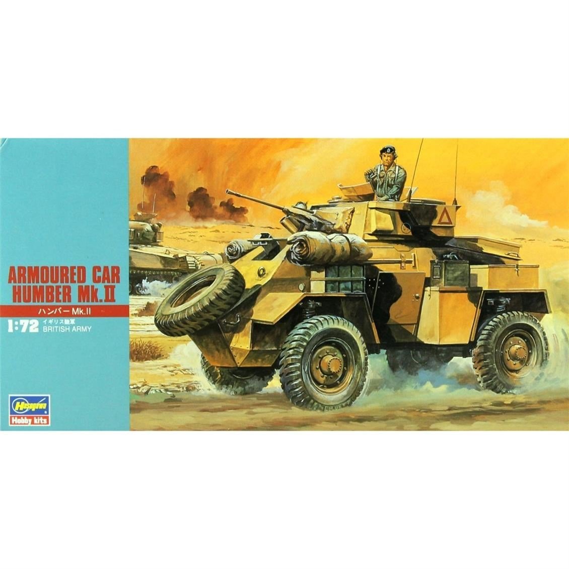 Hasegawa MT25 31125 1/72 Ölçek, Humber Mk.II Zırhlı Araç, Plastik Model Kiti