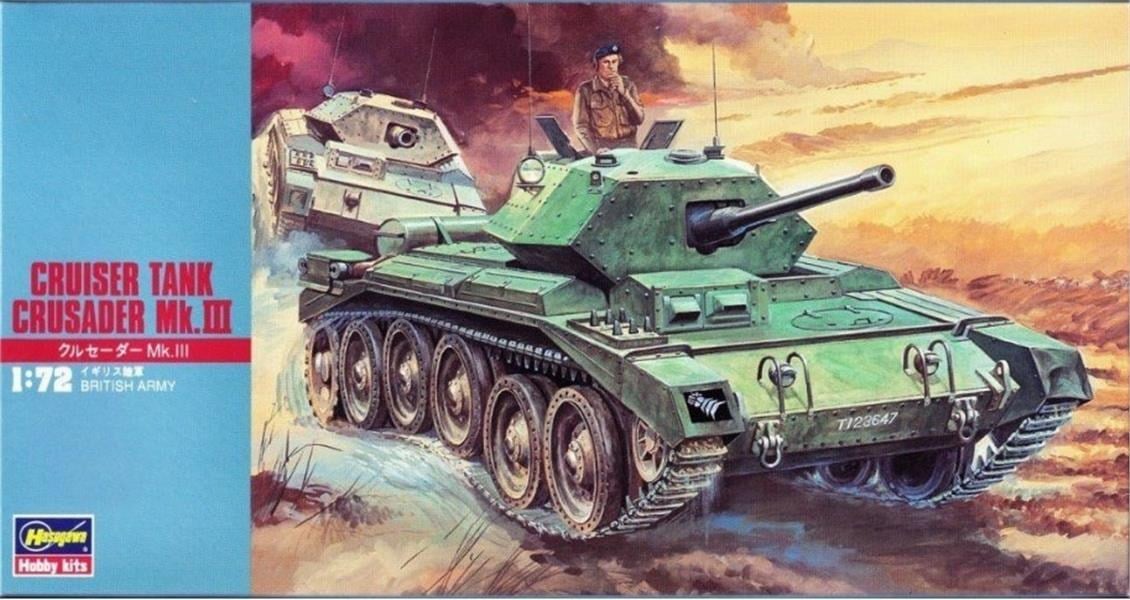 Hasegawa MT26 31126 1/72 Ölçek, Cruiser Tank crusader Mk.III Tankı, Plastik Model Kiti
