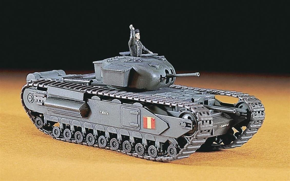 Hasegawa MT27 31127 1/72 Ölçek, Churchill MK.I Piyade Tankı, Plastik Model Kiti