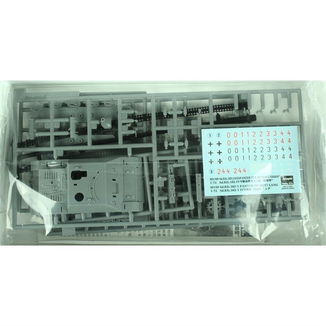 Hasegawa MT49 31149 1/72 Ölçek, Jagdpanzer IV Early Tanksavar Plastik Model Kiti