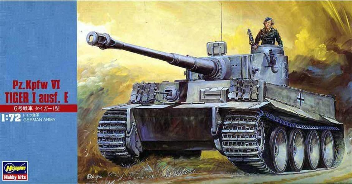 Hasegawa MT8 31108 1/72 Ölçek, Pz.Kpfw VI Tiger Ausf.E Tankı, Plastik Model Kiti