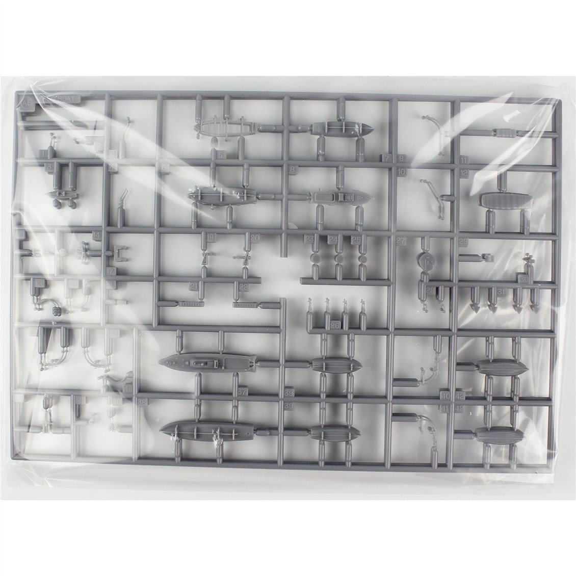 Hasegawa QG19 72119 1/350 Ölçek, Japon Donanması Savaş Gemisi Botları Seti A, 6 Adet, Plastik Model Kiti