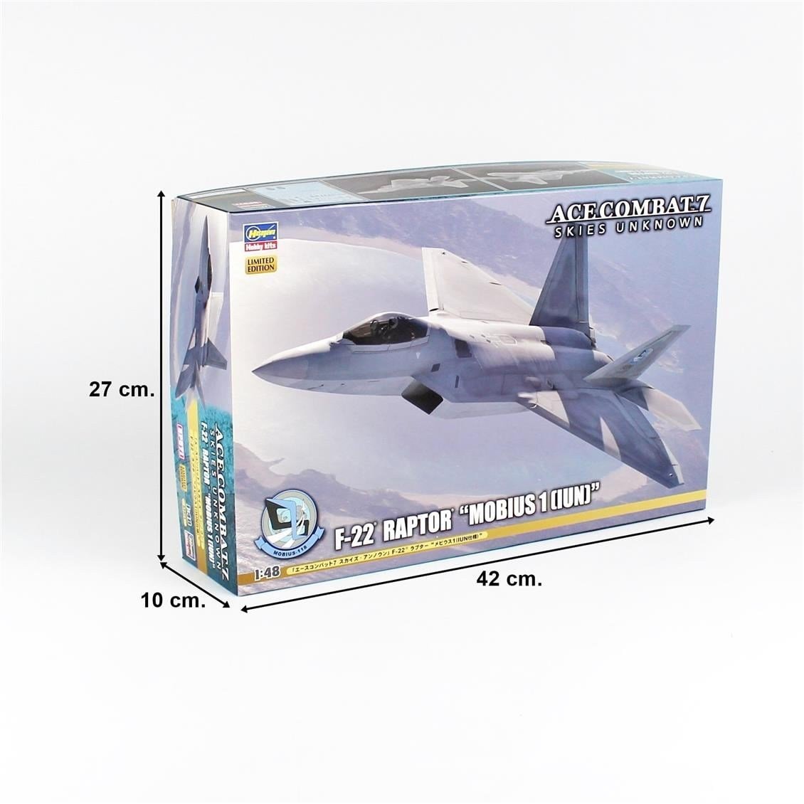 Hasegawa SP571 52371 1/48 Ölçek, F-22 Raptor (Mobius 1), Ace Combat Serisi, Bilim Kurgu Plastik Model Kiti