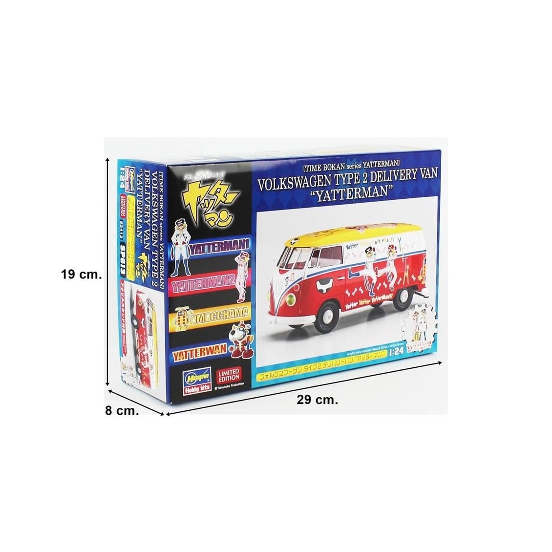 Hasegawa SP613 52413 1/24 Ölçek, Volkswagen Type 2 Delivery Van (Yatterman), Plastik Model Kiti