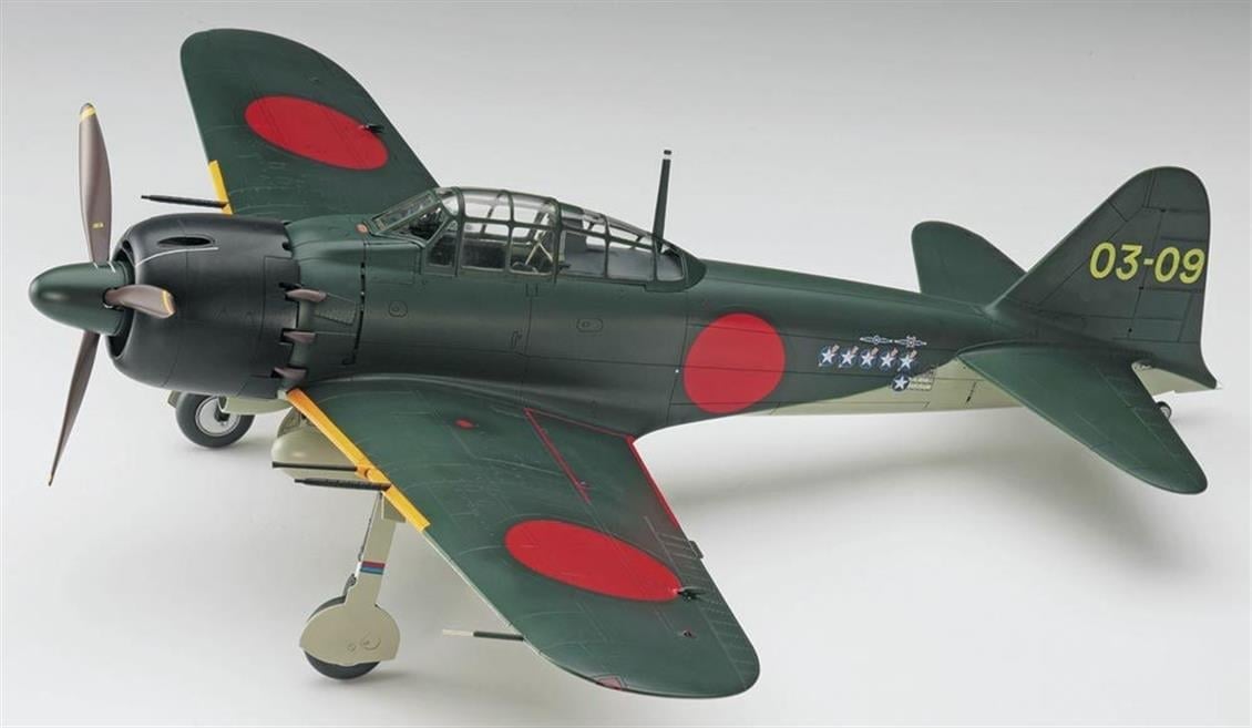 Hasegawa ST34 8884 1/32 Ölçek, Mitsubishi A6M5c Zero (Zeke) Type 52, Savaş Uçağı Plastik Model Kiti