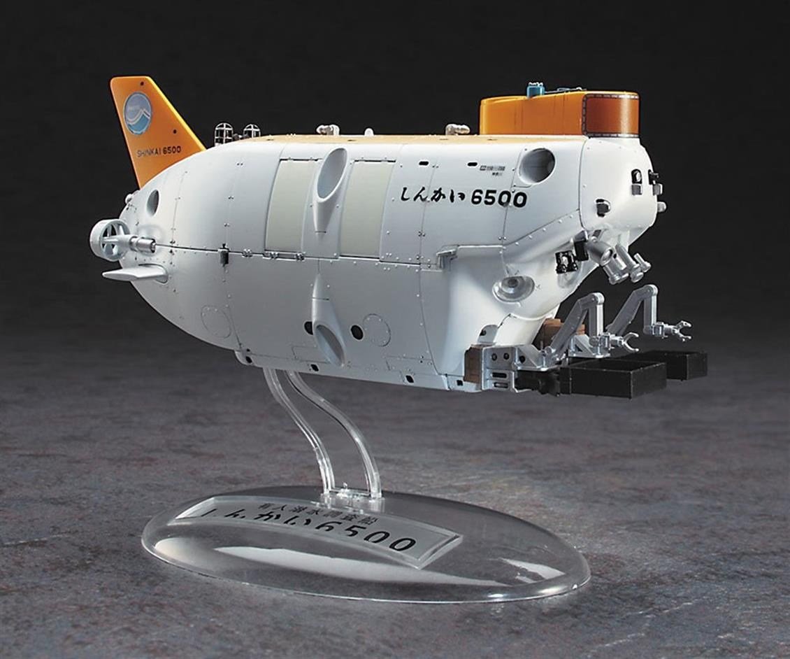 Hasegawa SW01 54001 1/72 Ölçek, Shinkai 6500 İnsanlı Araştırma Denizaltısı, Plastik Model Kiti
