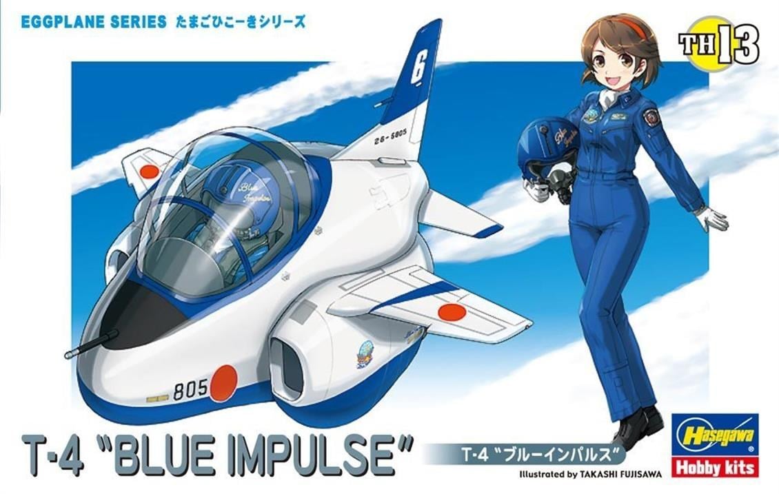 Hasegawa TH13 60123 T-4 Blue Impulse, Eggplane Serisi Plastik Model Kiti