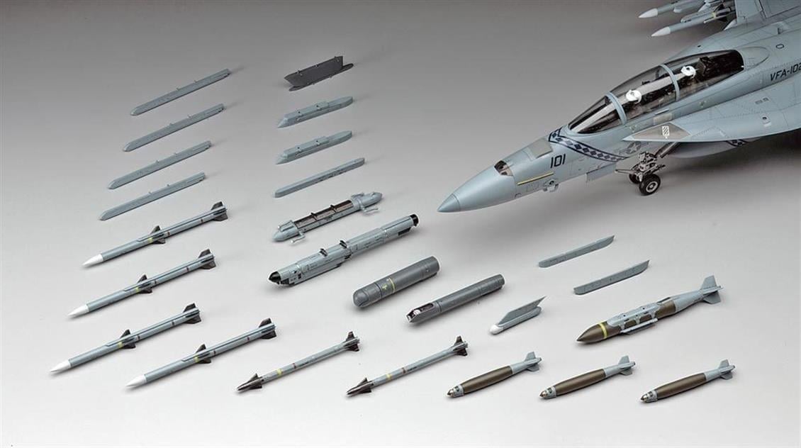 Hasegawa X48-17 36117 1/48 Ölçek, Savaş Uçağı Silahları-E, Plastik Model Kiti
