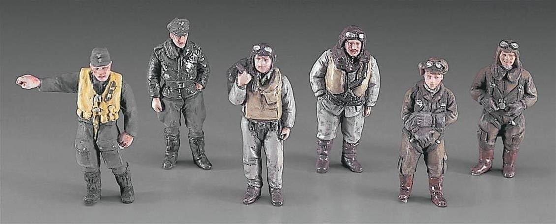 Hasegawa X48-7 36007 1/48 Ölçek, WW II Pilot Figürleri, Plastik Model Kiti