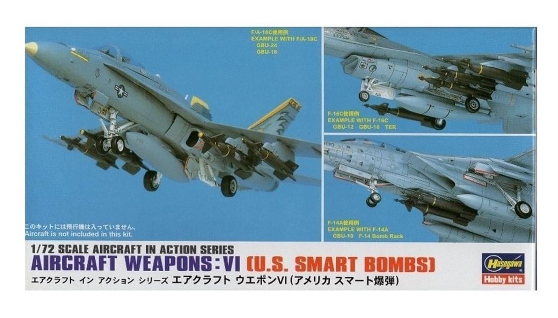 Hasegawa X72-11 35011 1/72 Ölçek, Savaş Uçağı Silahları-VI, Plastik Model Kiti