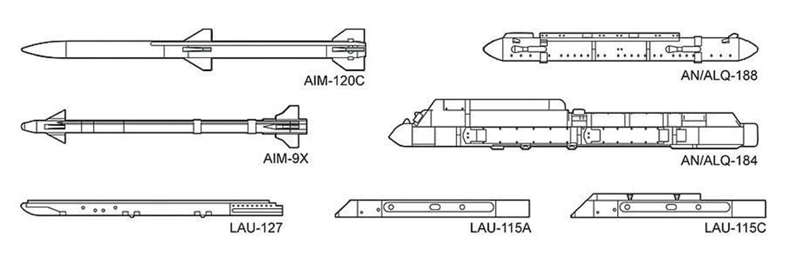 Hasegawa X72-13 35113 1/72 Ölçek, Savaş Uçağı Silahları-VIII, Plastik Model Kiti