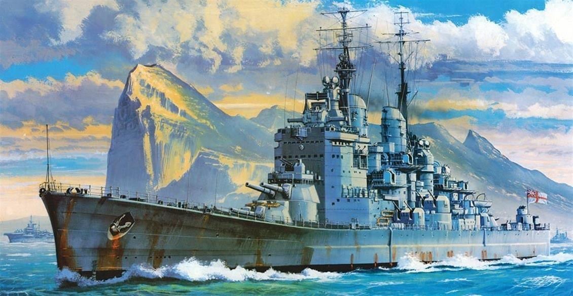 Hasegawa Z15 40115 1/450 Ölçek, HMS Vanguard Kraliyet Donanması, Savaş Gemisi Plastik Model Kiti