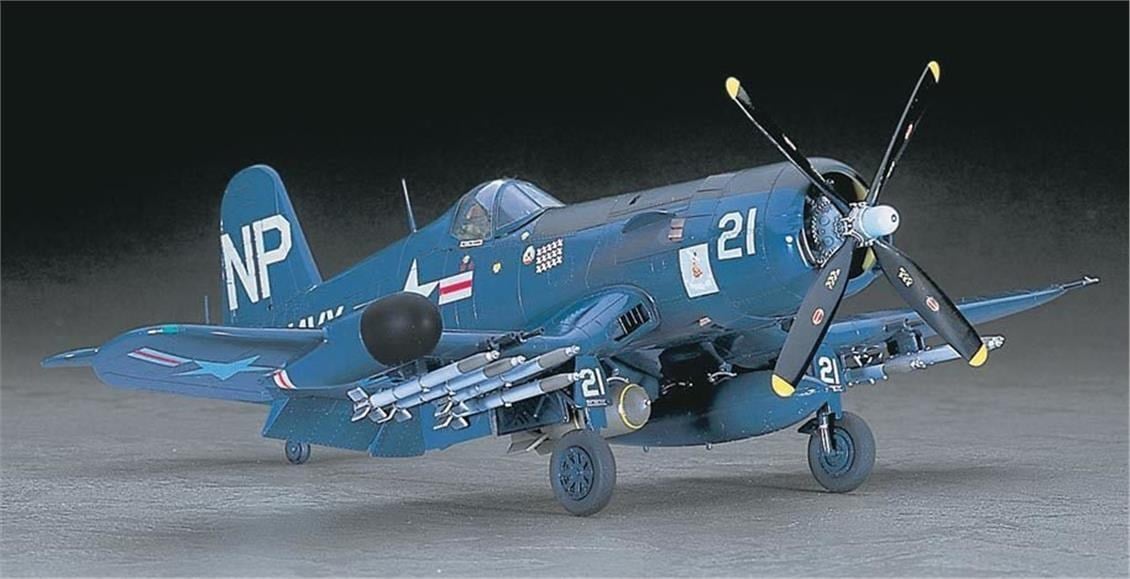 HasegawaJT75  9075 1/48 Ölçek, F4U-5N Corsair, Savaş Uçağı Plastik Model Kiti