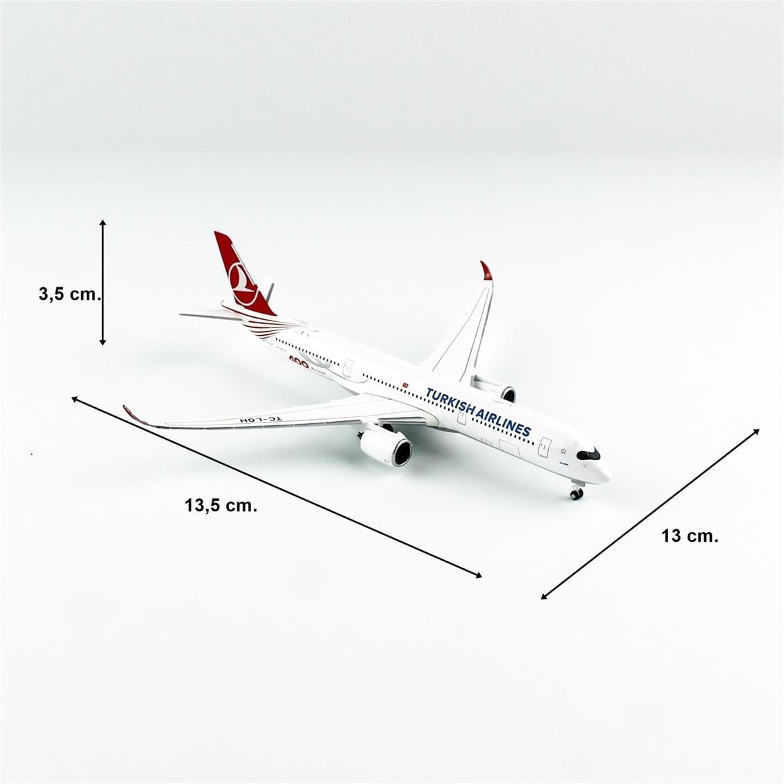 Herpa 537230 1/500 Ölçek, THY Airbus A350-900 (400th Aircraft)- TC-LGH (Tek Yürek), Metal, Sergilemeye Hazır Model Araç