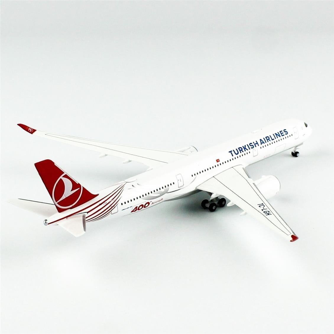 Herpa 537230 1/500 Ölçek, THY Airbus A350-900 (400th Aircraft)- TC-LGH (Tek Yürek), Metal, Sergilemeye Hazır Model Araç