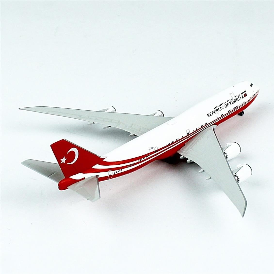 Herpa 537520 1/500 Ölçek, Türkiye Cumhuriyeti, Boeing 747-8 BBJ, Metal, Sergilemeye Hazır Model Yolcu Uçağı