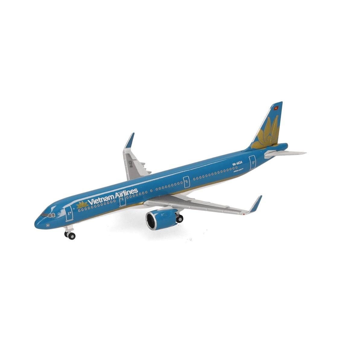 Herpa 537919 1/500 Ölçek, Vietnam Havayolları Airbus A321neo, VN-A624, Metal, Sergilemeye Hazır Model Yolcu Uçağı