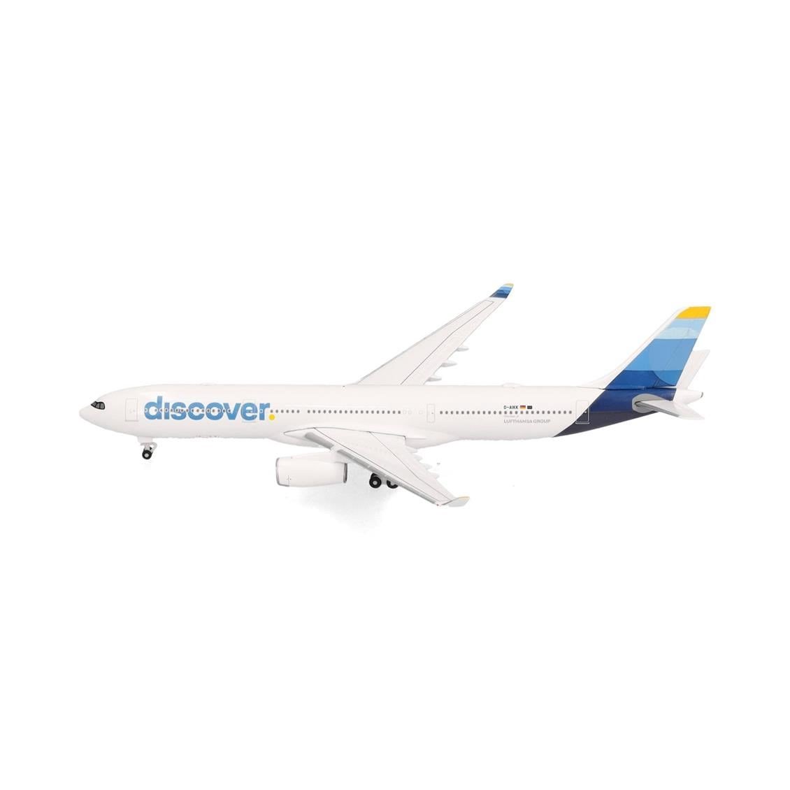 Herpa 538343 1/500 Ölçek, Discover Airlines Airbus A330-300, D-AIKK, Metal, Sergilemeye Hazır Model Yolcu Uçağı