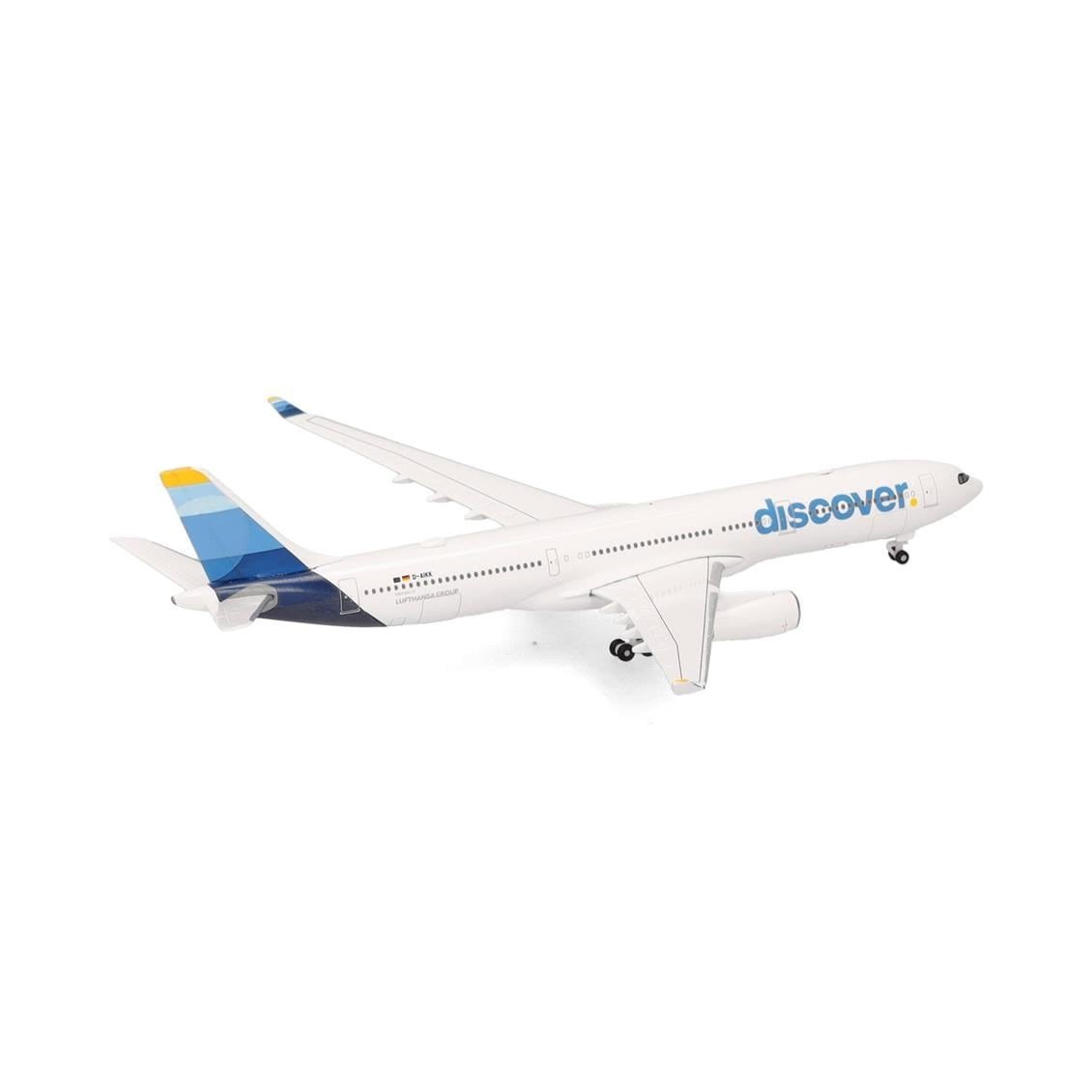 Herpa 538343 1/500 Ölçek, Discover Airlines Airbus A330-300, D-AIKK, Metal, Sergilemeye Hazır Model Yolcu Uçağı