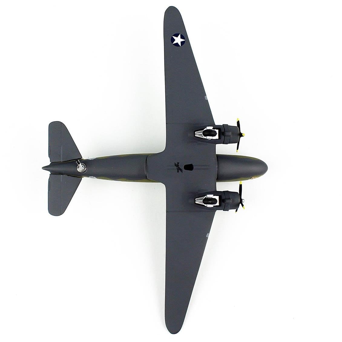 Herpa 572606 1/200 Ölçek, USAAF/Vintage Wings, Douglas C-53 Skytrooper, Metal, Sergilemeye Hazır Model Askeri Uçak