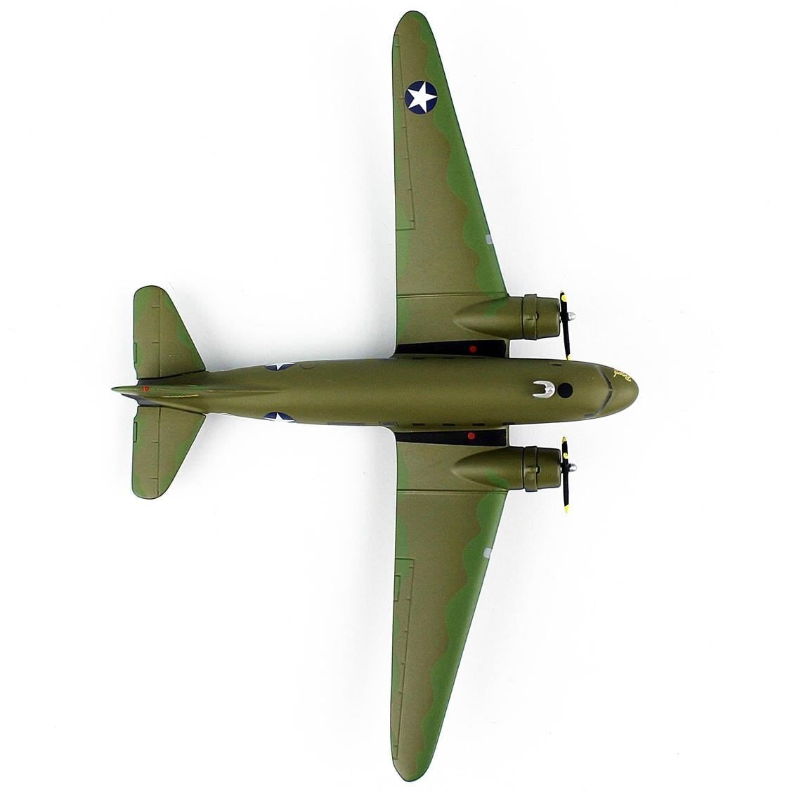 Herpa 572606 1/200 Ölçek, USAAF/Vintage Wings, Douglas C-53 Skytrooper, Metal, Sergilemeye Hazır Model Askeri Uçak