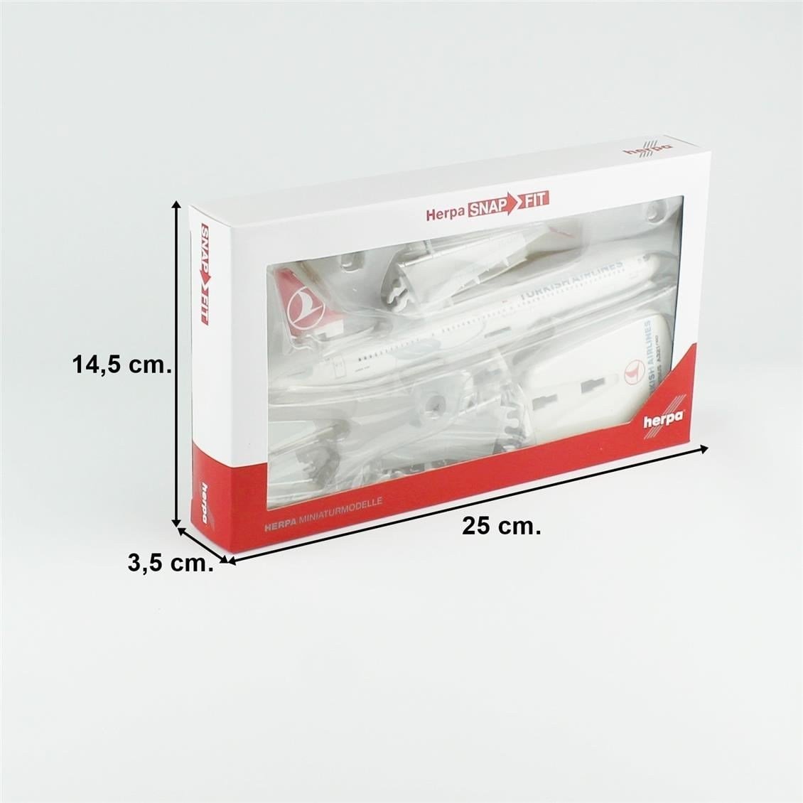 Herpa 612210 1/200 Ölçek, THY Airbus A321 neo, Snapfit, Sergilemeye Hazır Model Yolcu Uçağı