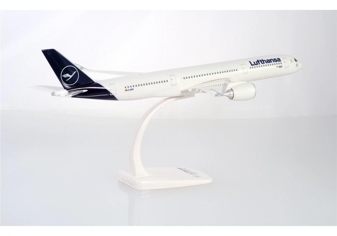 Herpa 612258 1/200 Ölçek, Lufthansa Airbus A350-900F, Snapfit, Sergilemeye Hazır Model Yolcu Uçağı