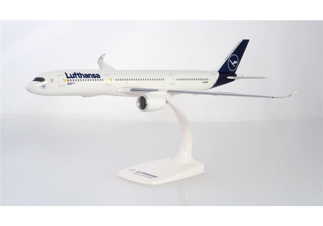 Herpa 612258 1/200 Ölçek, Lufthansa Airbus A350-900F, Snapfit, Sergilemeye Hazır Model Yolcu Uçağı