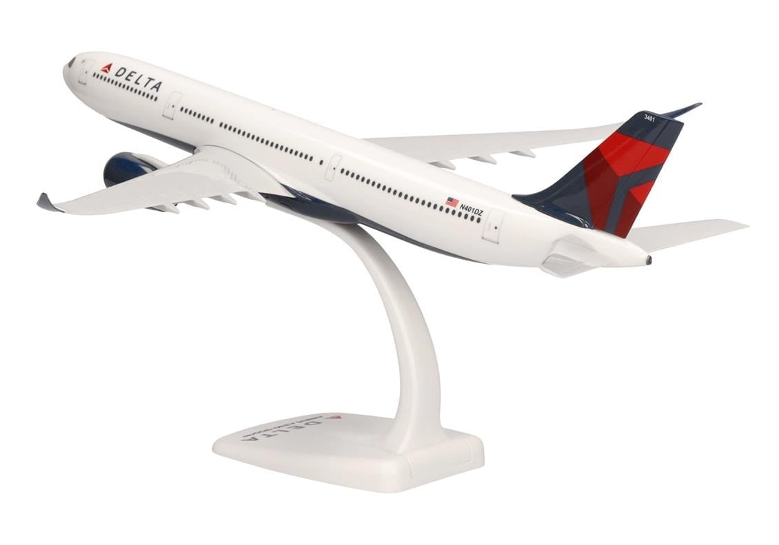 Herpa 612388 1/200 Ölçek, Delta Air Lines Airbus A330-900 neo, Snapfit, Sergilemeye Hazır Model Yolcu Uçağı