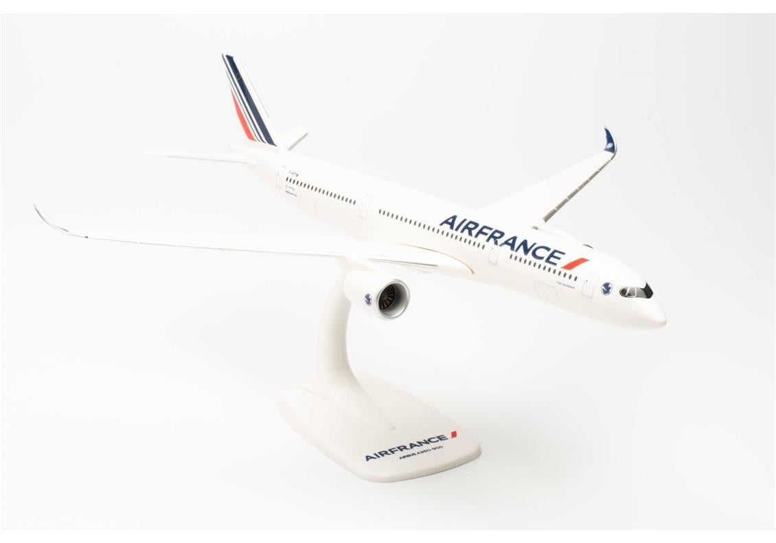 Herpa 612470-001 1/200 Ölçek, Air France Airbus A350-900, 2021 livery, F-HTYM (Fort-de-France), Snapfit, Sergilemeye Hazır Mode