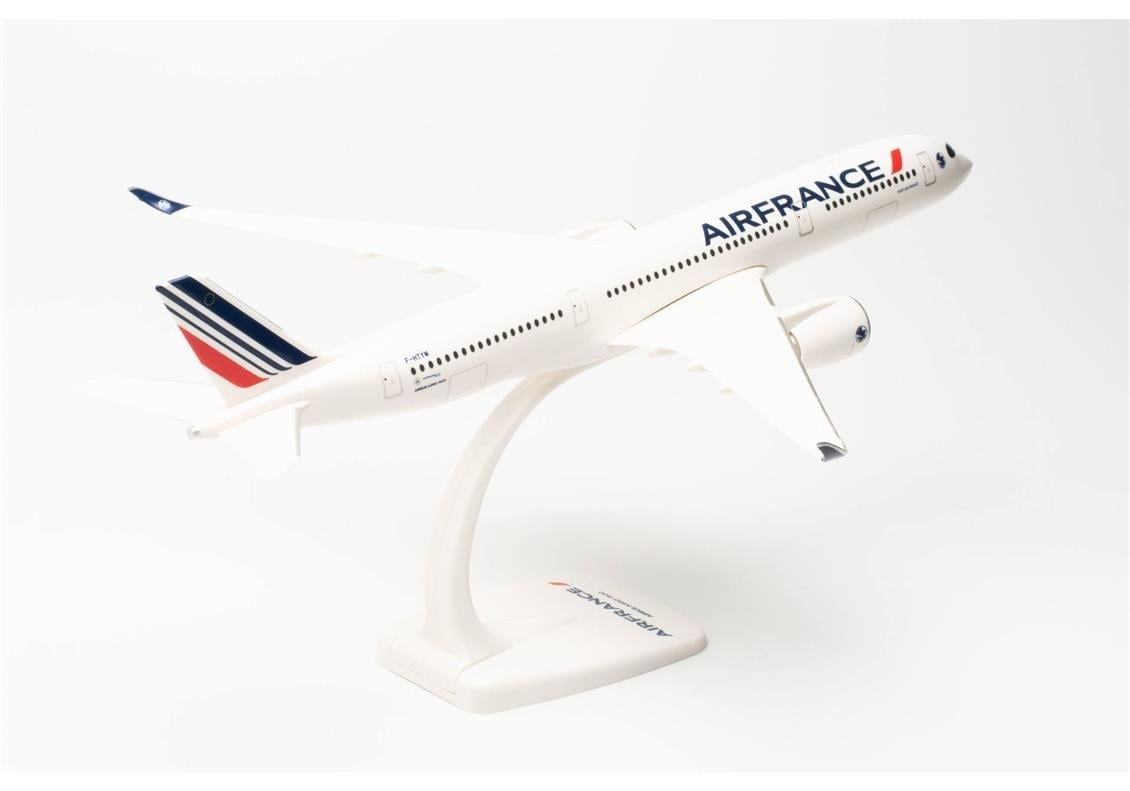 Herpa 612470-001 1/200 Ölçek, Air France Airbus A350-900, 2021 livery, F-HTYM (Fort-de-France), Snapfit, Sergilemeye Hazır Mode