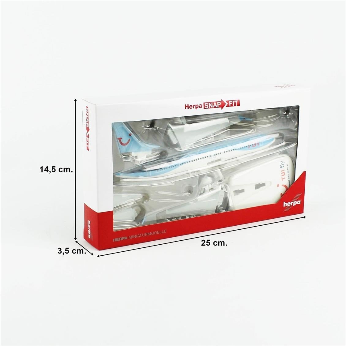 Herpa 612760 1/200 Ölçek, TUIfly Germany Boeing 737 MAX 8, Snapfit, Sergilemeye Hazır Model Yolcu Uçağı
