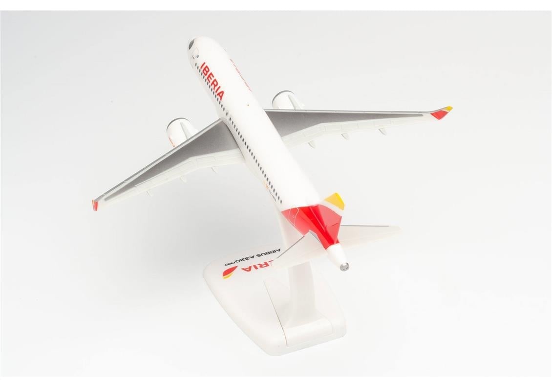 Herpa 613064 1/200 Ölçek, Airbus A320neo Iberia Airlines, Snapfit, Sergilemeye Hazır Model Yolcu Uçağı