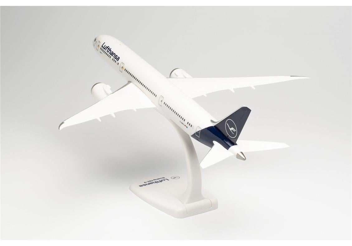 Herpa 613453 1/200 Ölçek, Boeing 787-9 Lufthansa, Snapfit, Sergilemeye Hazır Model Yolcu Uçağı