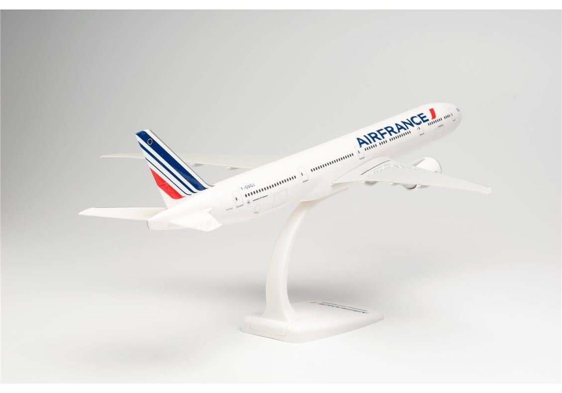 Herpa 613491 1/200 Ölçek, Air France Boeing 777-300ER, 2021 Livery, F-GSQJ, Snapfit, Sergilemeye Hazır Model Yolcu Uçağı