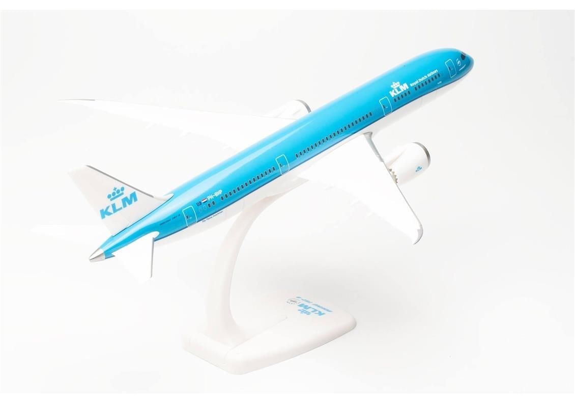 Herpa 613583 1/200 Ölçek, KLM Boeing 787-9 Dreamliner PH-BHP, Snapfit, Sergilemeye Hazır Model Yolcu Uçağı