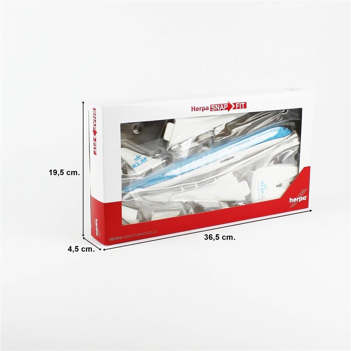 Herpa 613583 1/200 Ölçek, KLM Boeing 787-9 Dreamliner PH-BHP, Snapfit, Sergilemeye Hazır Model Yolcu Uçağı