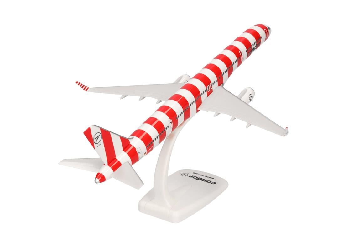 Herpa 613606-001 1/200 Ölçek, Condor Boeing 757-300 (Passion) D-ABOM, Snapfit, Sergilemeye Hazır Model Yolcu Uçağı