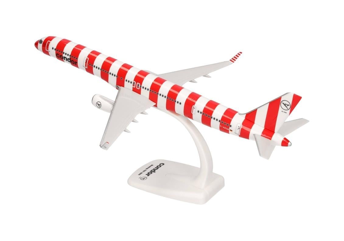 Herpa 613606-001 1/200 Ölçek, Condor Boeing 757-300 (Passion) D-ABOM, Snapfit, Sergilemeye Hazır Model Yolcu Uçağı