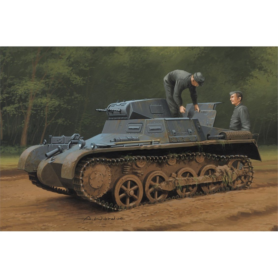 Hobbyboss 80145 1/35 Ölçek, German Panzer 1Ausf A Sd.Kfz.101(Erken ve Geç Dönem) Tankı, Plastik Model Kiti