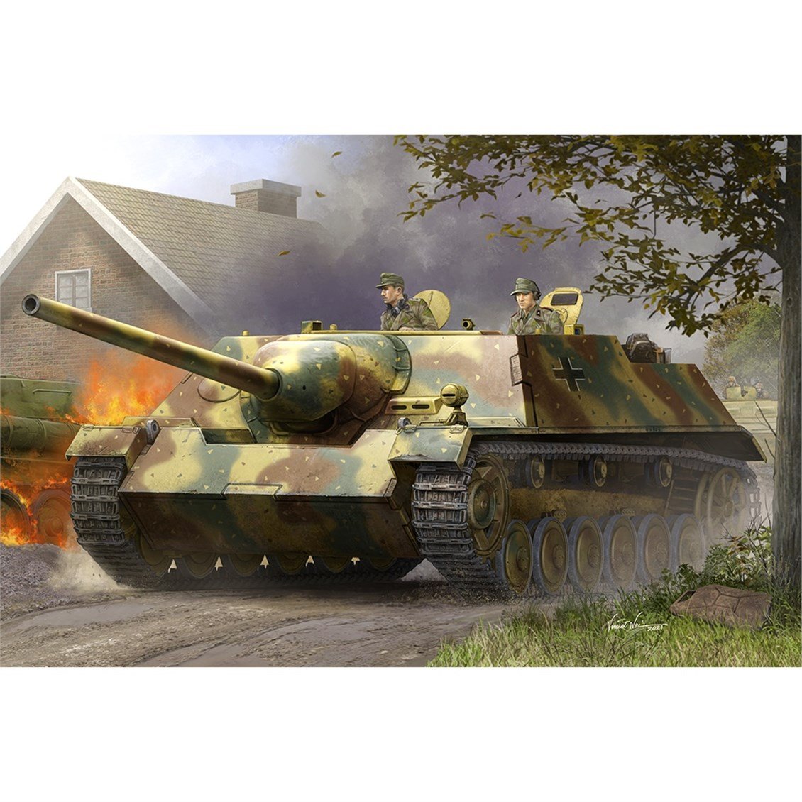 Hobbyboss 80152 1/35 Ölçek, JagdPanzer III/IV (Long E) Tankı, Plastik Model Kiti