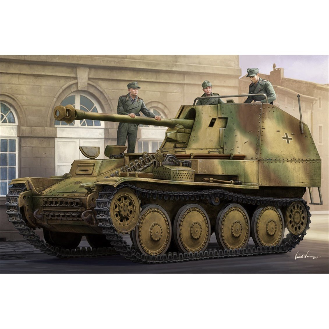 Hobbyboss 80168 1/35 Ölçek, Marder III Ausf.M Tank Destroyer Sd.Kfz.138 (Geç Dönem) Tankı, Plastik Model Kiti