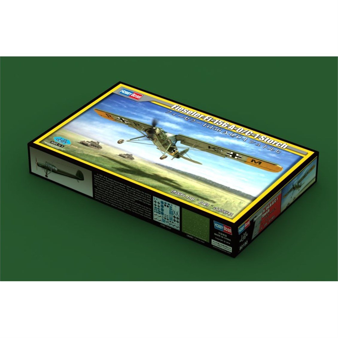 Hobbyboss 80180 1/35 Ölçek, Fieseler Fi-156 A-0/C-1 Storch Savaş Uçağı, Plastik Model Kiti