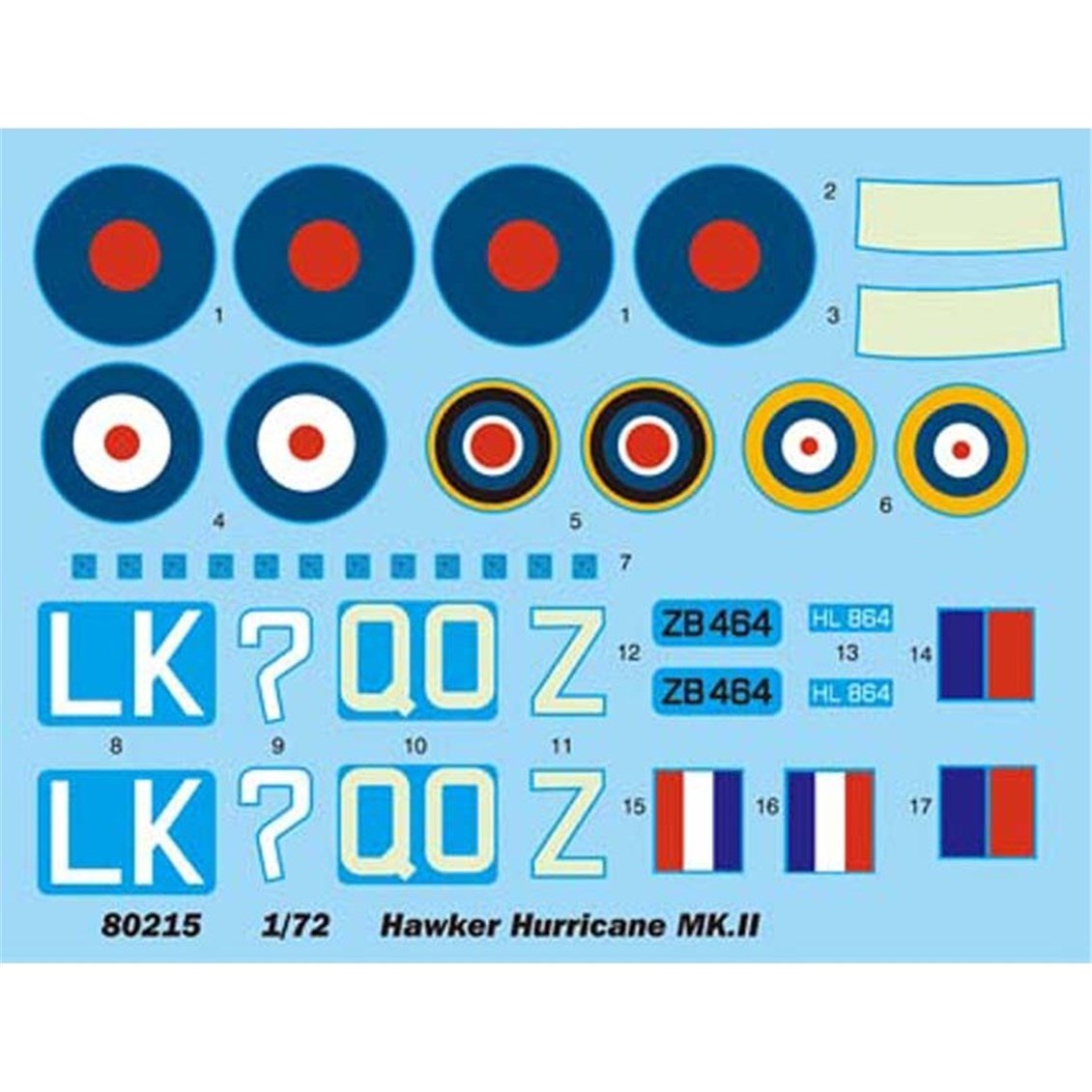 Hobbyboss 80215 1/72 Ölçek, Hurricane, Savaş Uçağı Plastik Model Kiti