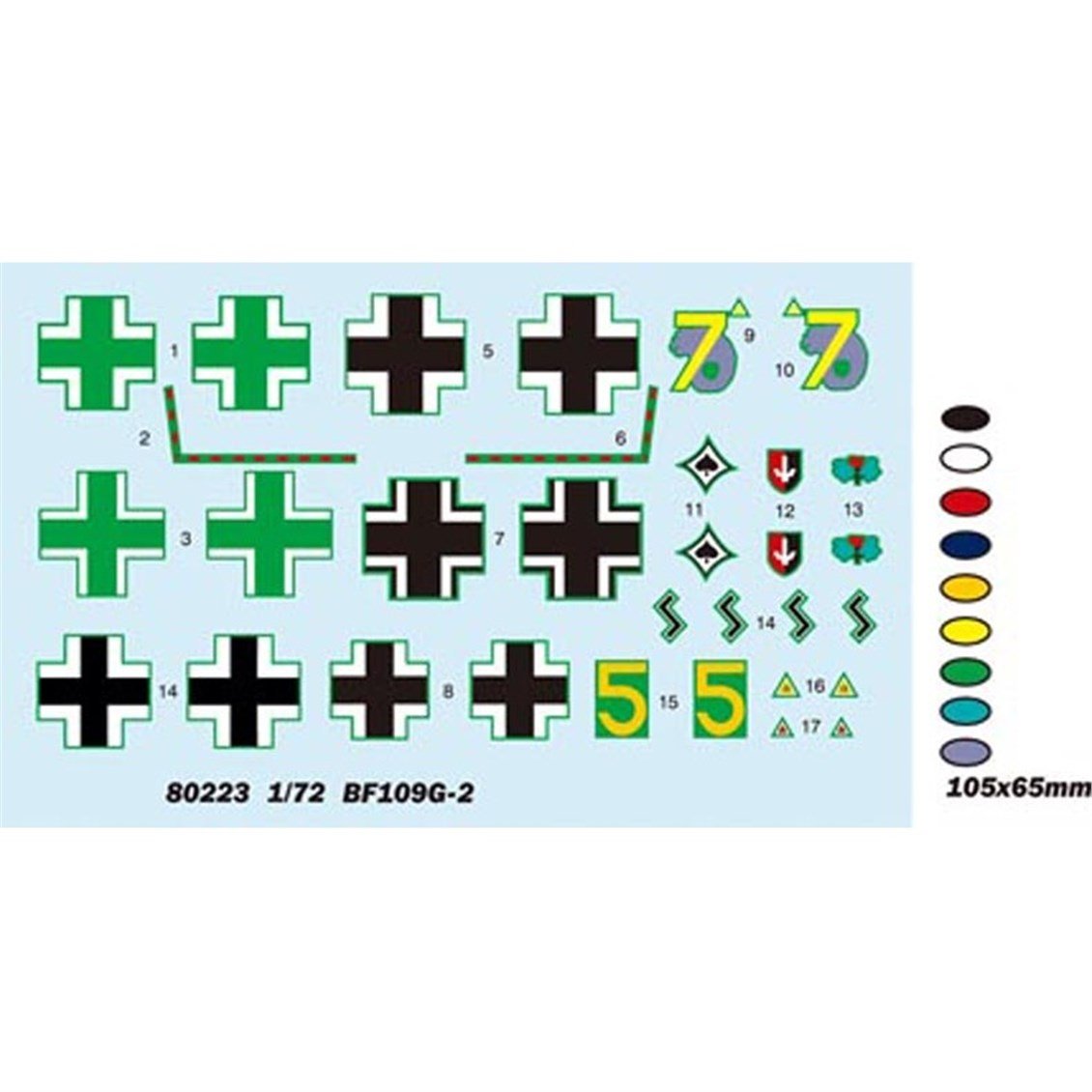 Hobbyboss 80223 1/72 Ölçek, Bf109 G-2, Savaş Uçağı Plastik Model Kiti